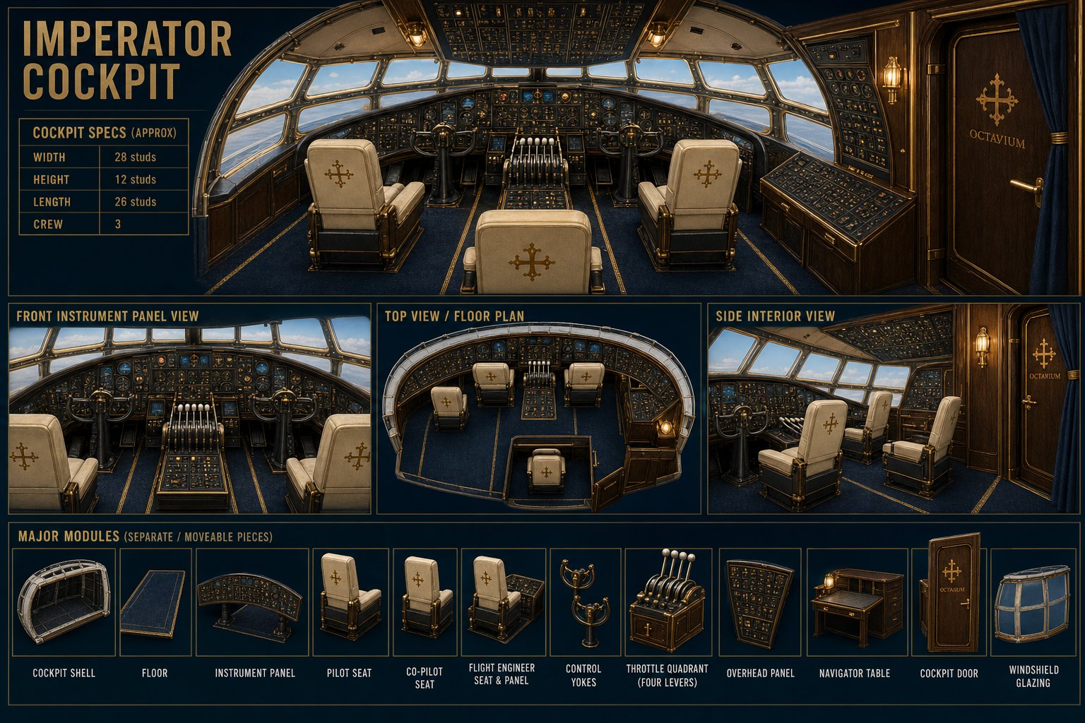 Imperator cockpit reference sheet