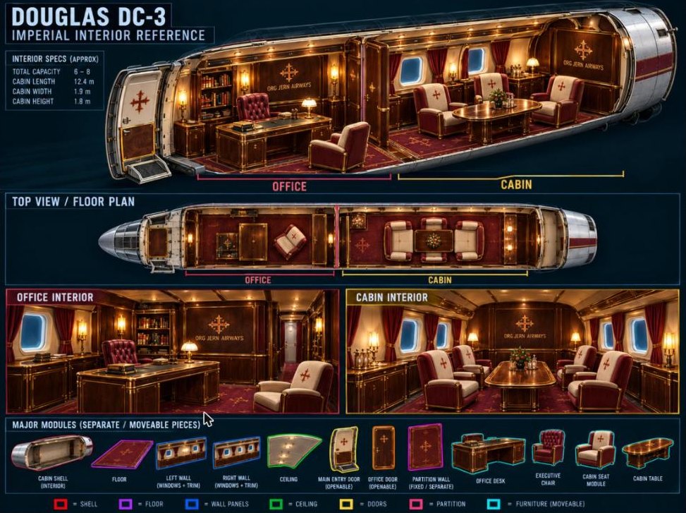 Original DC-3 interior reference